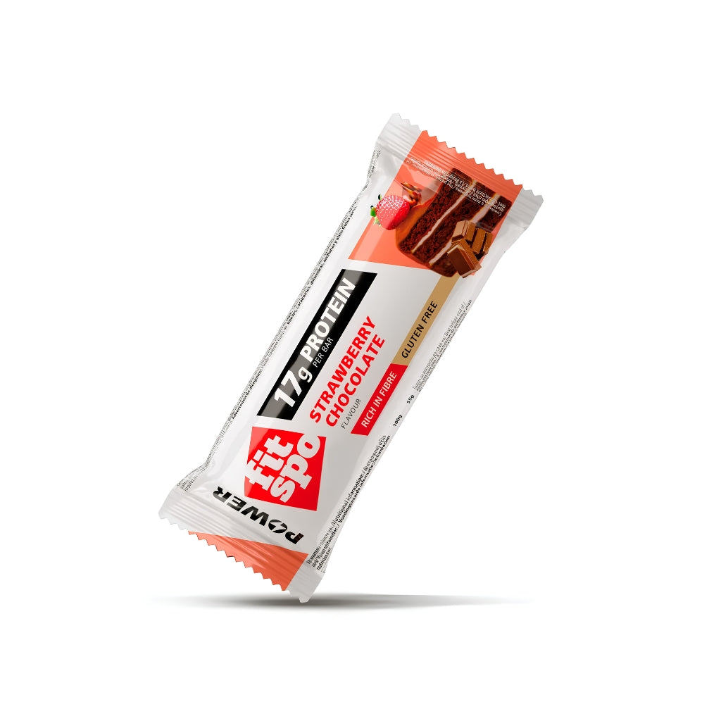 Barra de proteína Power sabor Strawberry Chocolate 55g - Fitspo