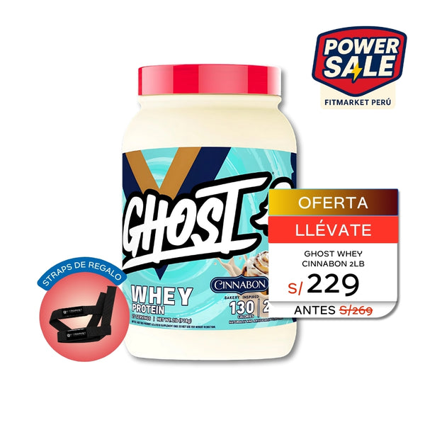 GHOST WHEY PROTEIN SABOR CINNABON 2LB - GHOST