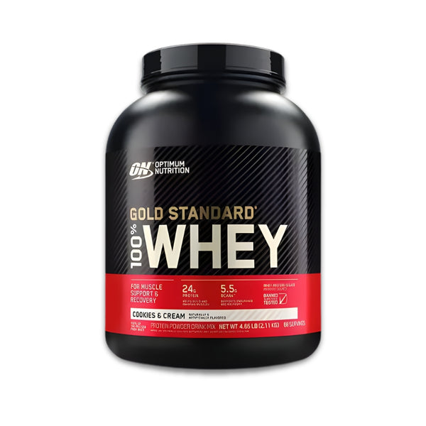 GOLD STANDARD 100% WHEY SABOR COOKIES AND CREAM 4,65LB - OPTIMUM NUTRITION