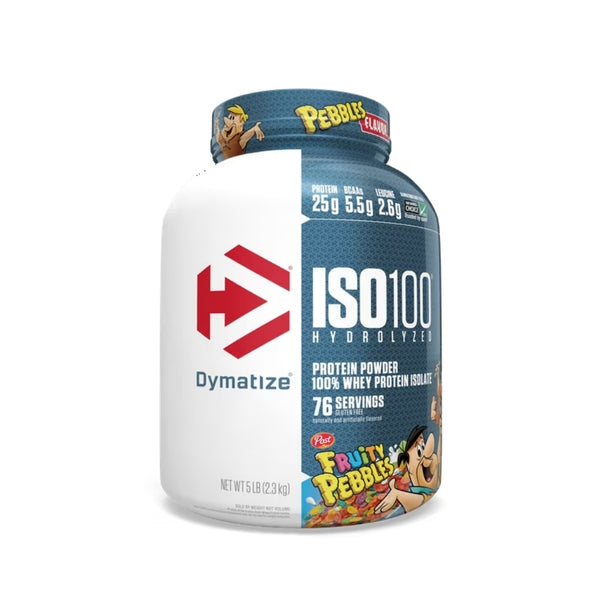 PROTEÍNA ISO100 HYDROLIZED SABOR FRUITY PEBBLES 5LB – DYMATIZE