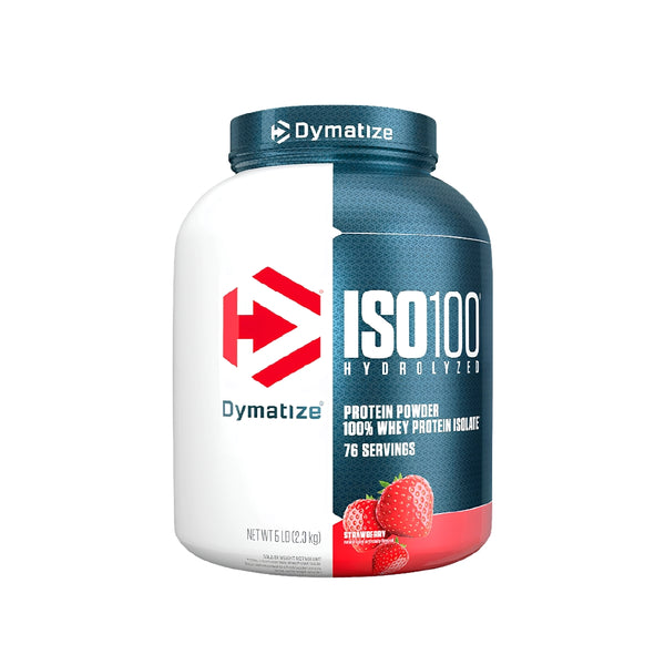 PROTEÍNA ISO100 HYDROLIZED SABOR STRAWBERRY 5LB – DYMATIZE