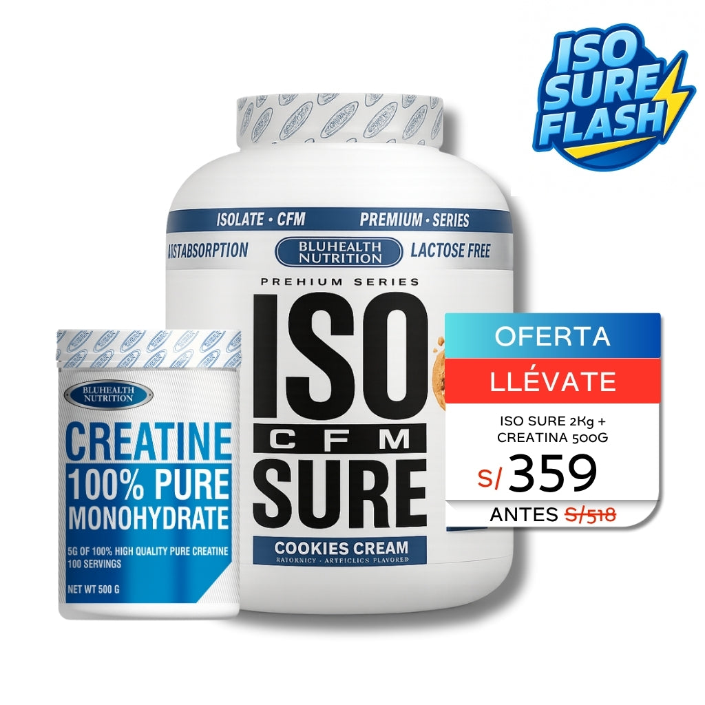 ISO CFM SURE 2KG + CREATINA MONOHIDRATADA 500G - BLUHEALTH NUTRITION