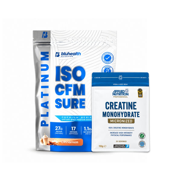 ISO CFM SURE PLATINUM 1,1LB + CREATINA MONOHIDRATADA 150G - BLUHEALTH NUTRITION (Copia)