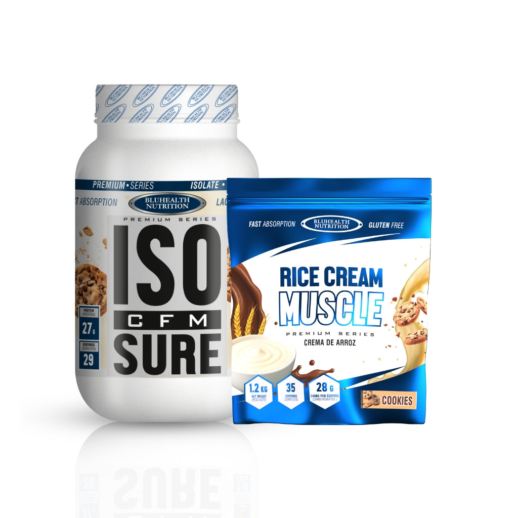 ISO CFM SURE 2LB + CREMA DE ARROZ 1,2KG - BLUHEALTH NUTRITION