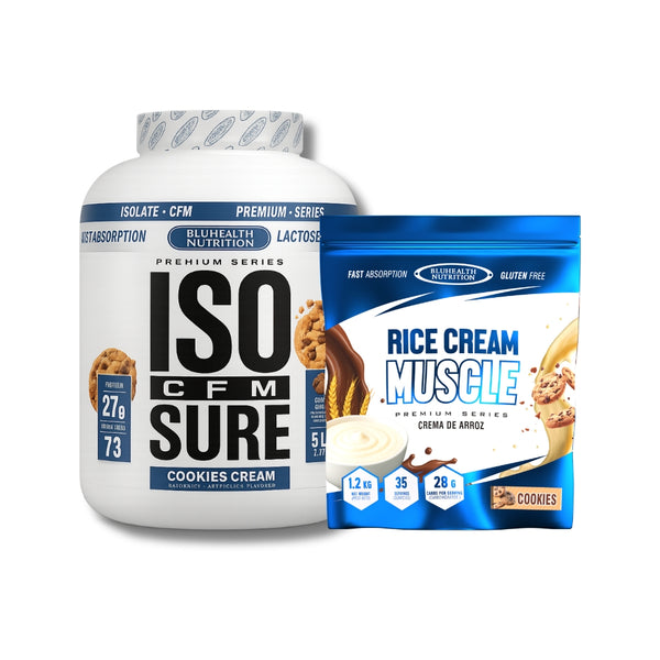 ISO CFM SURE 5LB + CREMA DE ARROZ 1,2KG - BLUHEALTH NUTRITION