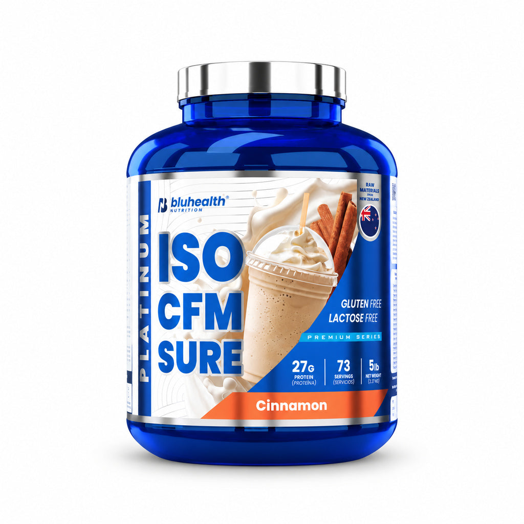 ISO CFM SURE PLATINUM PROTEINA AISLADA SABOR CINNAMON MILK 5LB - BLUHEALTH NUTRITION