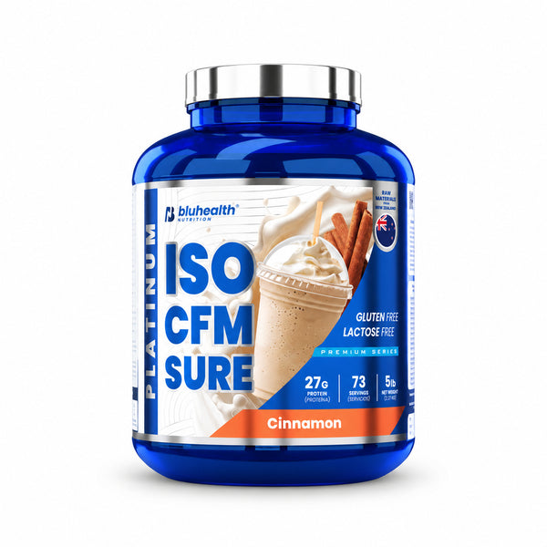 ISO CFM SURE PLATINUM PROTEINA AISLADA SABOR CINNAMON MILK 5LB - BLUHEALTH NUTRITION
