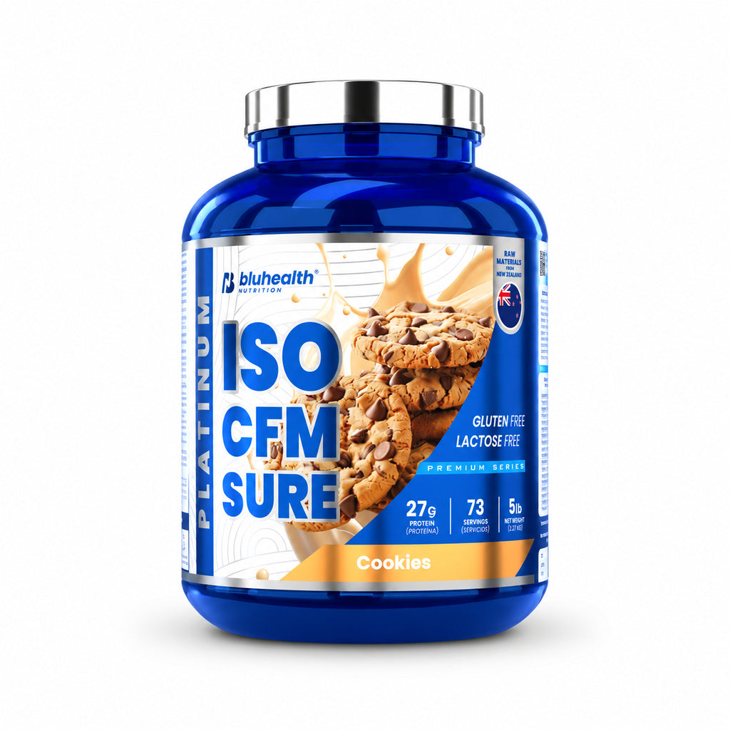 ISO CFM SURE PLATINUM PROTEINA AISLADA SABOR COOKIES 5LB - BLUHEALTH NUTRITION