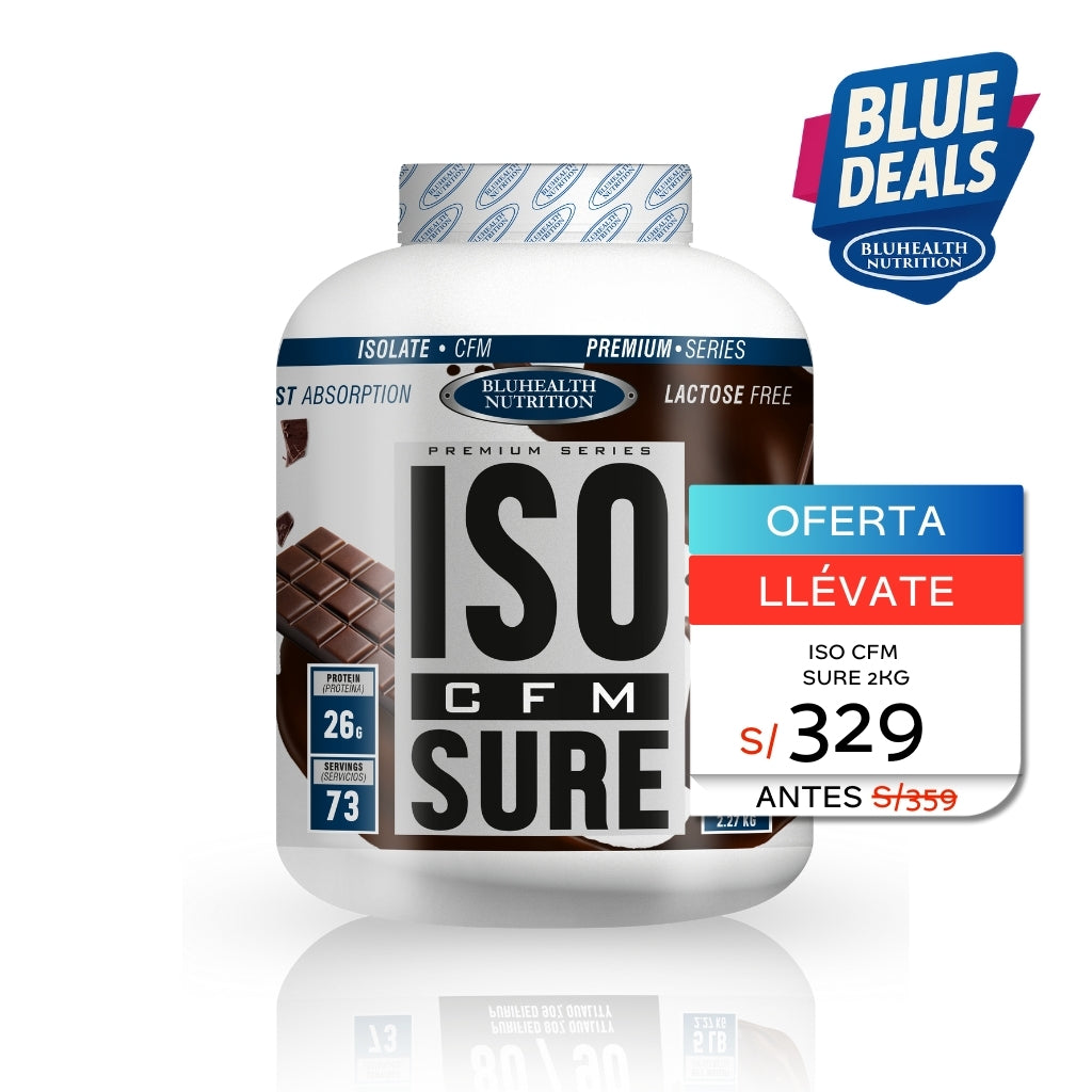 ISO SURE PROTEINA AISLADA SABOR CHOCOLATE 5LB - BLUHEALTH NUTRITION