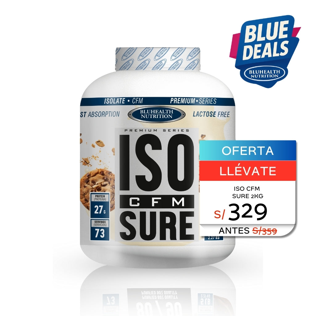 ISO SURE PROTEINA AISLADA SABOR COOKIES AND CREAM 5LB - BLUHEALTH NUTRITION