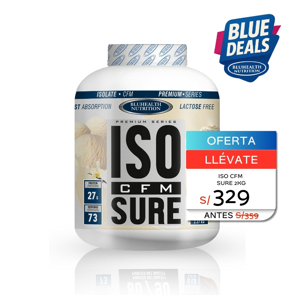 ISO SURE PROTEINA AISLADA SABOR VANILLA ICE CREAM 5LB - BLUHEALTH NUTRITION
