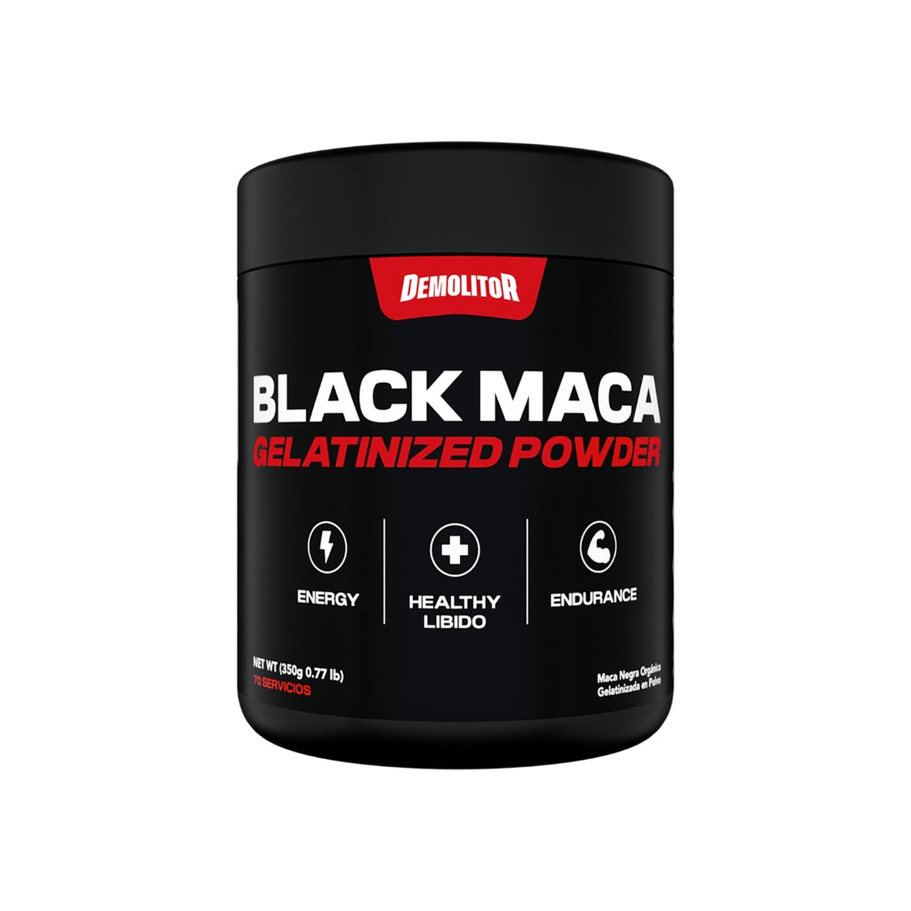 BLACK MACA GELATINAZED POWDER 350G - DEMOLITOR