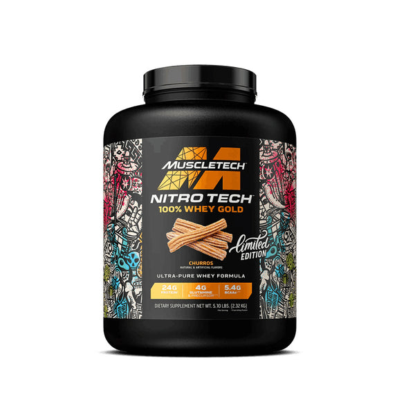 NITROTECH 100% WHEY GOLD SABOR CHURRO - MUSCLE TECH