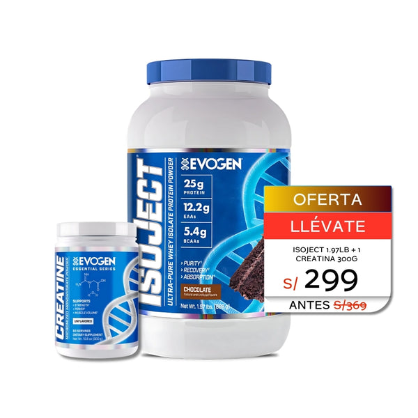 ISOJECT 1.97LB + CREATINA MICRONIZADA 300G - EVOGEN