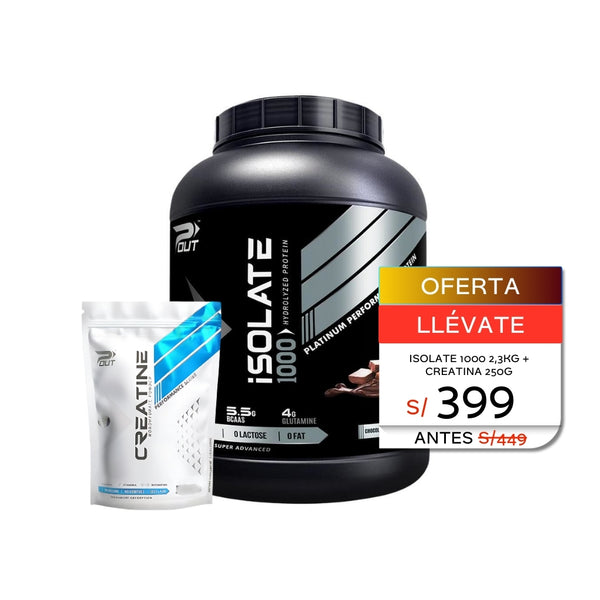 POUT ISOLATE 1000 2,3KG + CREATINA MOBOHIDRATADA 250G - P-OUT