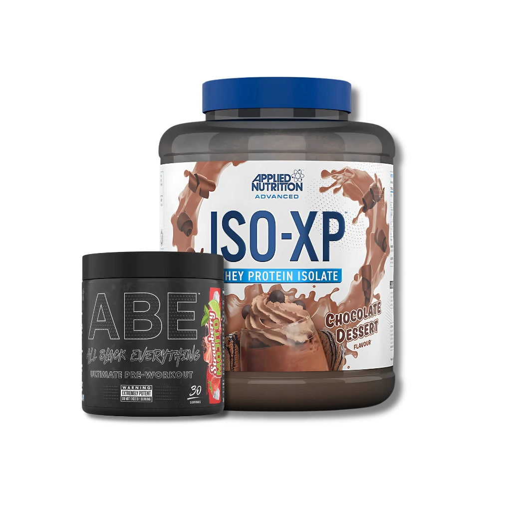 ISO-XP 2KG + PRE ENTRENO ABE 30 SERVICIOS - APPLIED NUTRITION