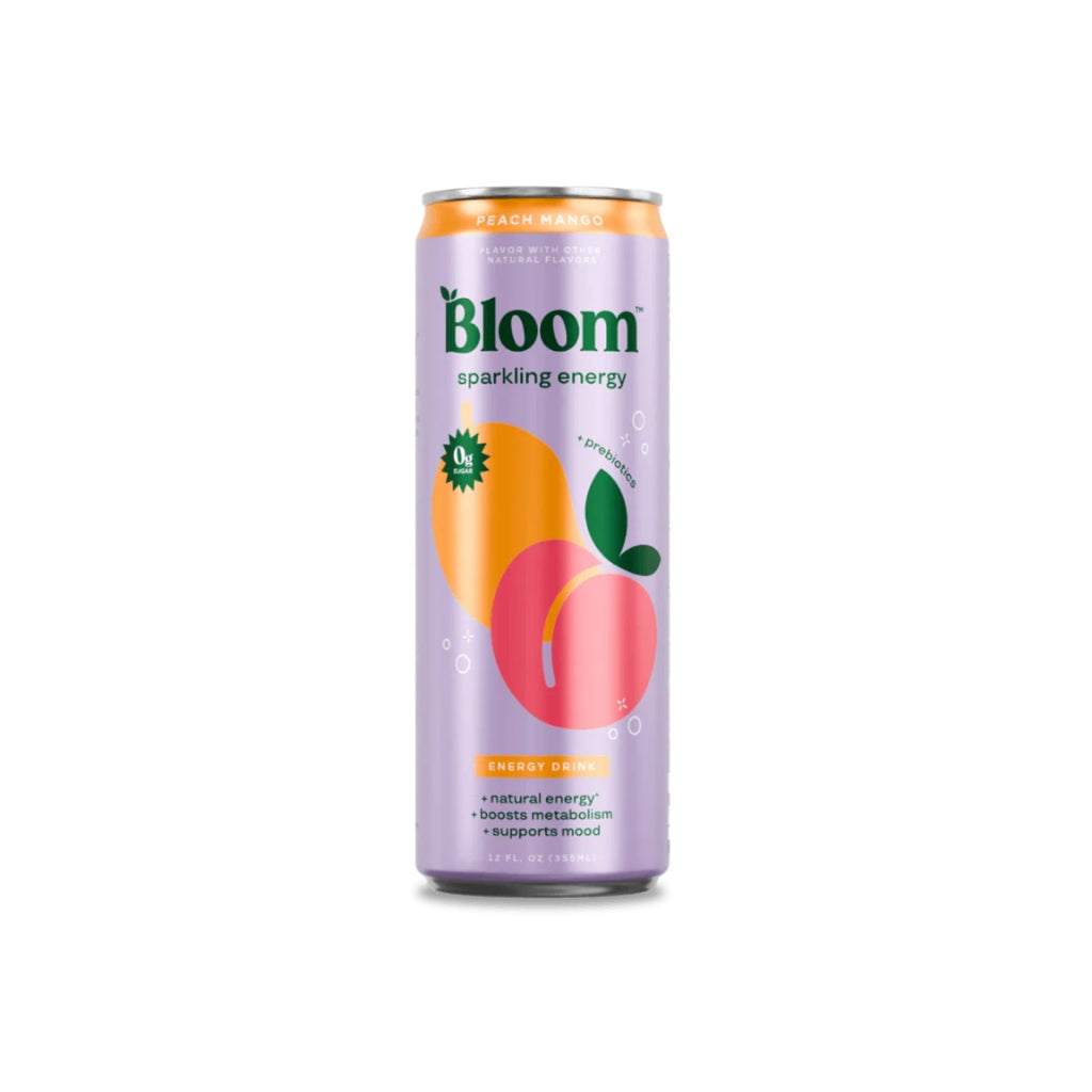 Bloom Energy bebida gasificada sin azúcar sabor Peach Mango 12 oz - Bloom