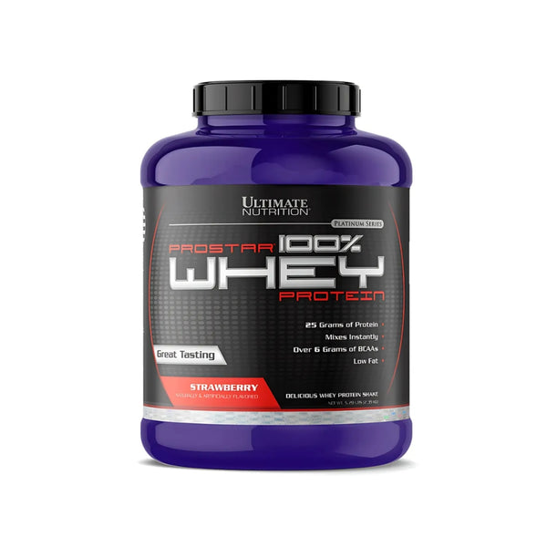 PROTEÍNA PROSTAR 100% WHEY 5LB SABOR STRAWBERRY – ULTIMATE NUTRITION
