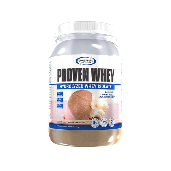 PROTEÍNA HIDROLIZADA PROVEN WHEY SABOR HELADO NAPOLITANO 2LB - GASPARI NUTRITION