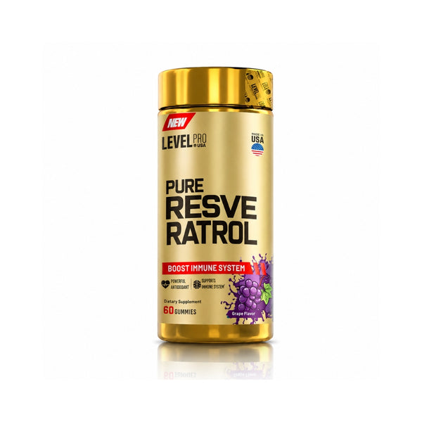 PURE RESVERATROL SABOR UVA 60 GOMITAS - LEVEL PRO