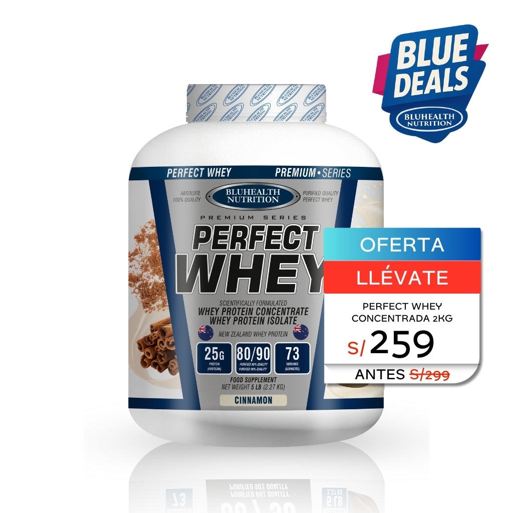 PERFECT WHEY SABOR CINNAMON MILK 5LB - BLUHEALTH NUTRITION