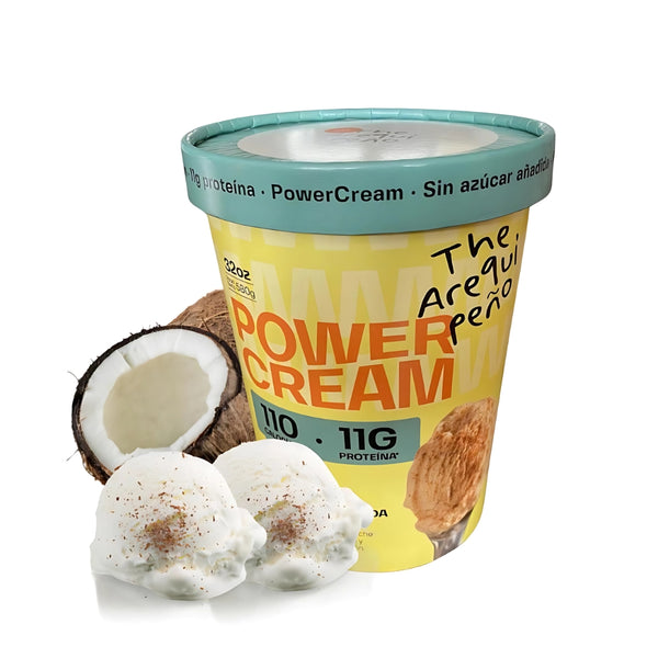 Helado proteico sin azúcar sabor queso helado - Power Cream