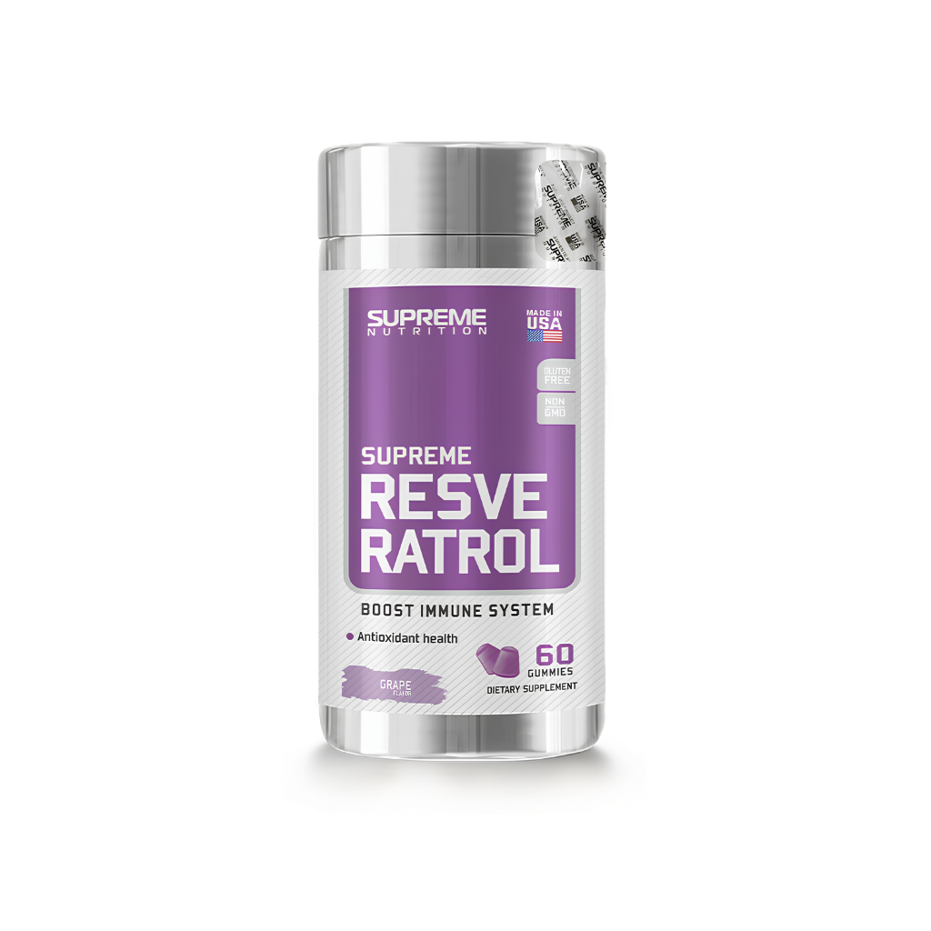 PURE RESVERATROL SABOR UVA 60 GOMITAS - SUPREME NUTRITION