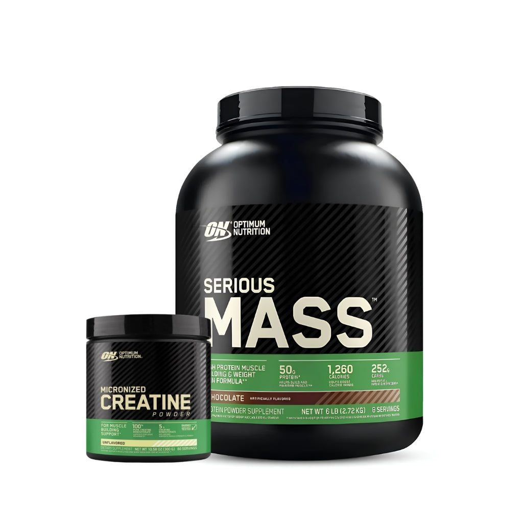 GANADOR DE PESO SERIOUS MASS 6LB + CREATINA 300G - OPTIMUM NUTRITION