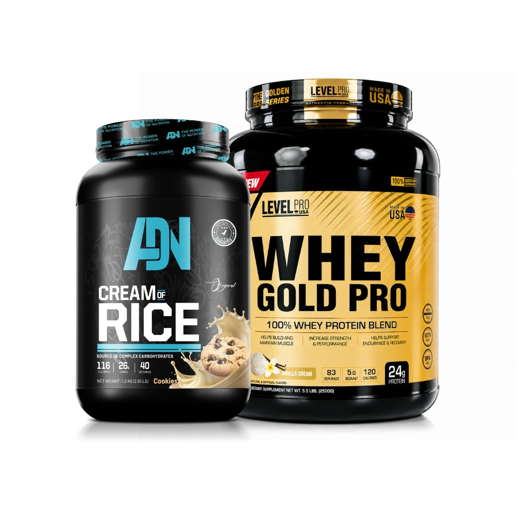 WHEY GOLD PRO 2,5KG + CREMA DE ARROZ 1,2KG ADN NUTRITION