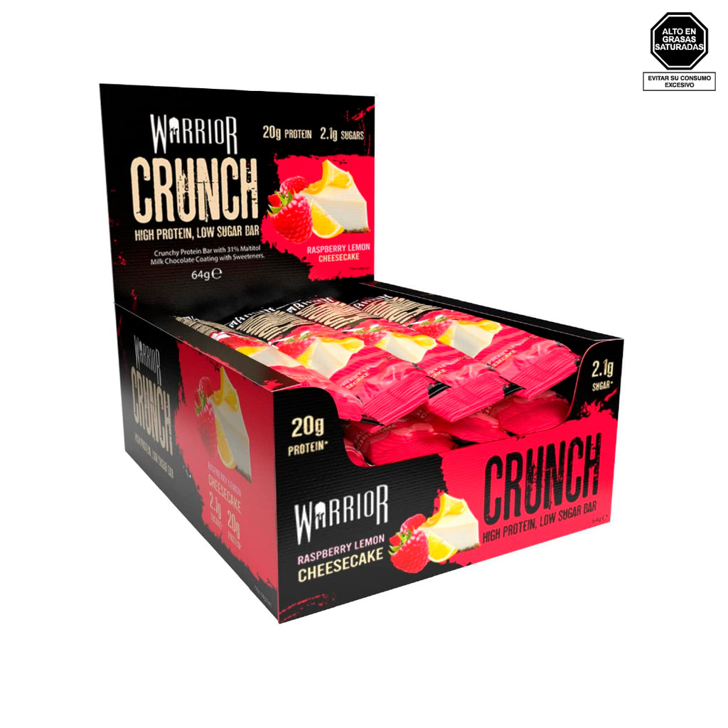 Barra de proteína sabor cheescake de frambuesa y limón - Warrior Crunch