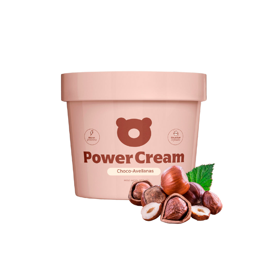 Helado proteico sin azúcar sabor choco-avellana - Power Cream