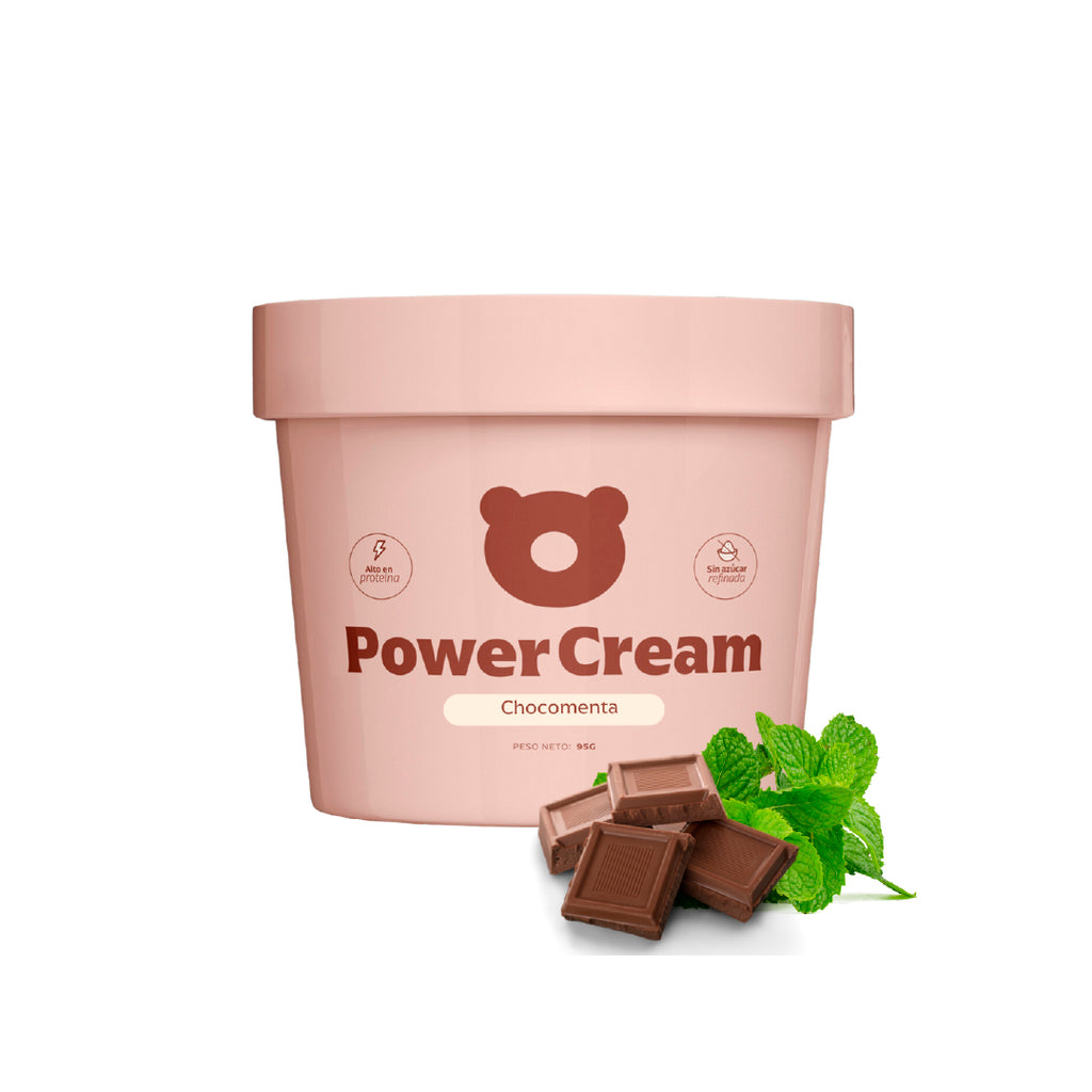 Helado proteico sin azúcar sabor choco menta - Power Cream