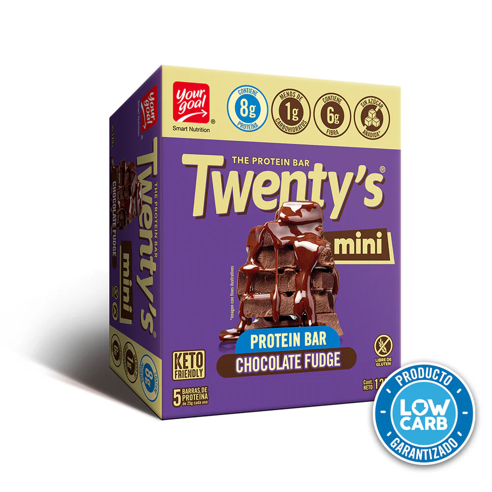 Mini Barra de proteína Twenty's sabor Chocolate Fudge - Your Goal