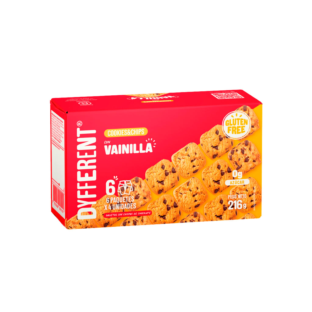 Galleta Choc chip sabor vainilla Dyfferent