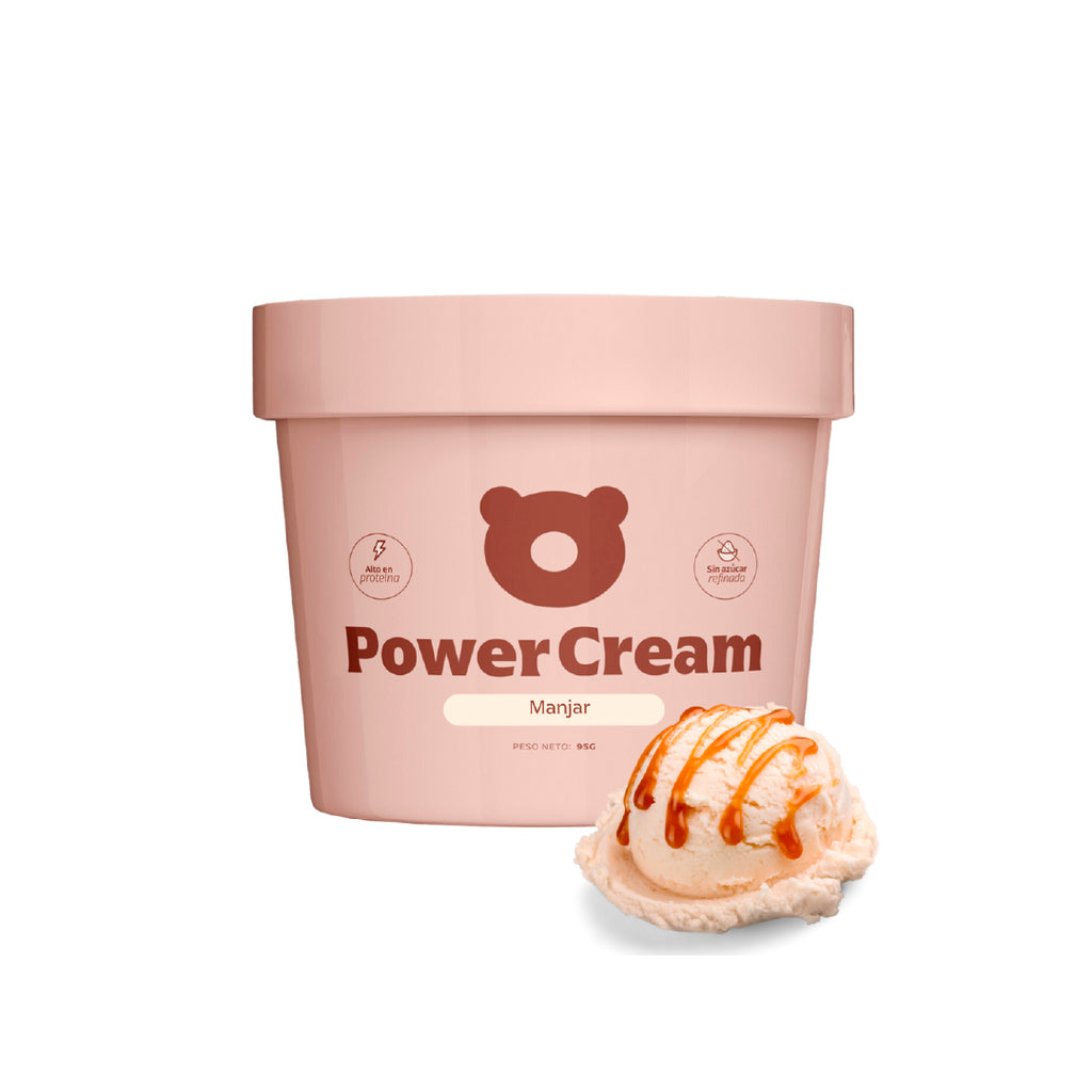 Helado proteico sin azúcar sabor manjar - Power Cream