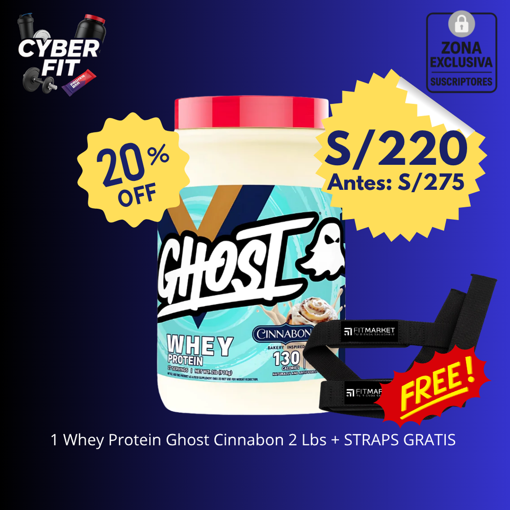 GHOST WHEY PROTEIN SABOR CINNABON 2LB - GHOST