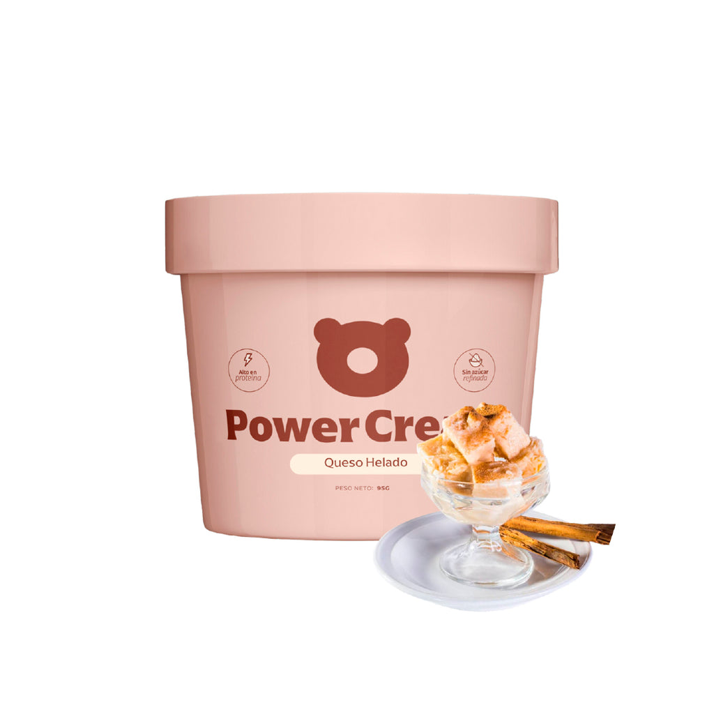 Helado proteico sin azúcar sabor queso helado - Power Cream