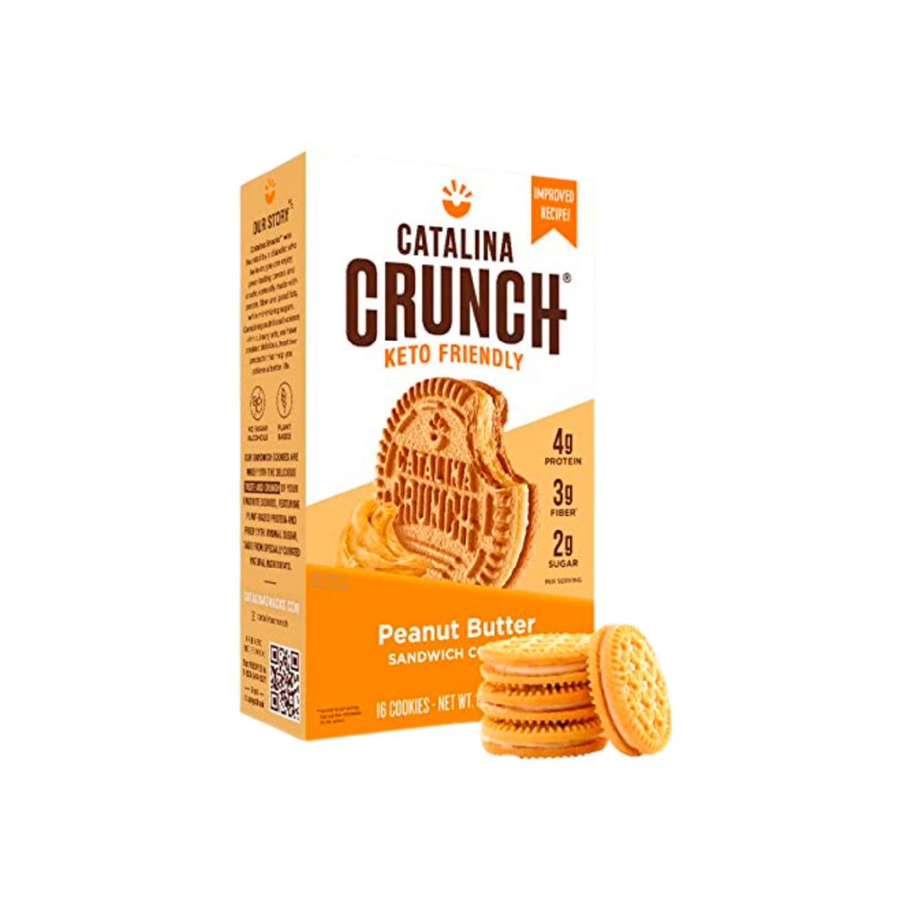 Galletas de mantequilla de maní keto y veganas - Catalina Crunch