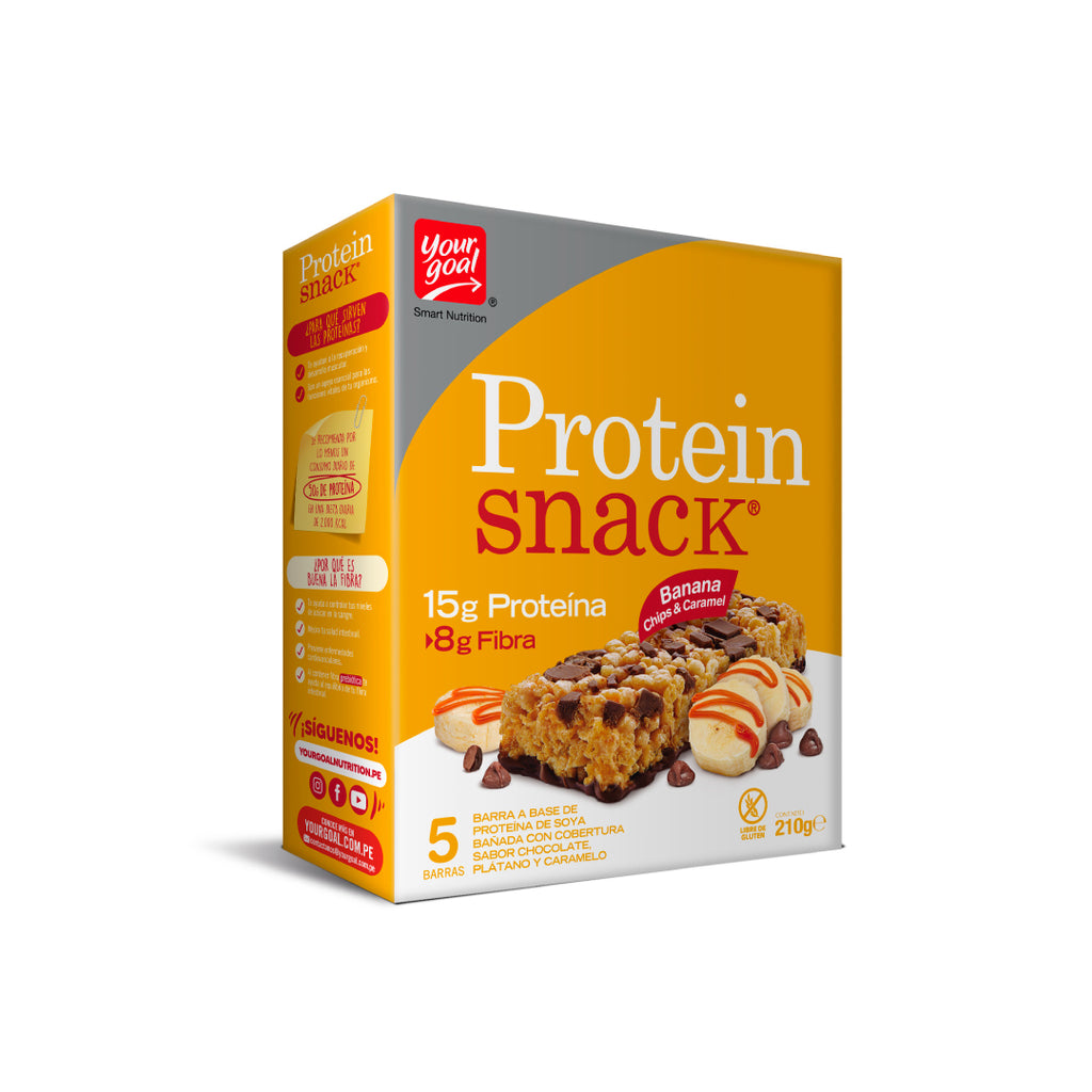 Barra de proteína Protein Snack Banana, Chips & Caramel Your Goal de