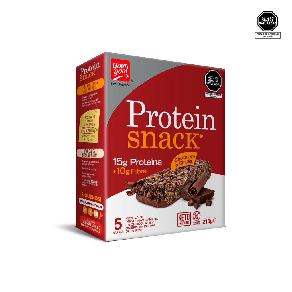 Barra de proteína Protein Snack Chocolate & Crisps Your Goal